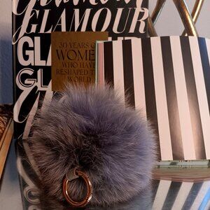 Fox Fur Bag Charm, EUC